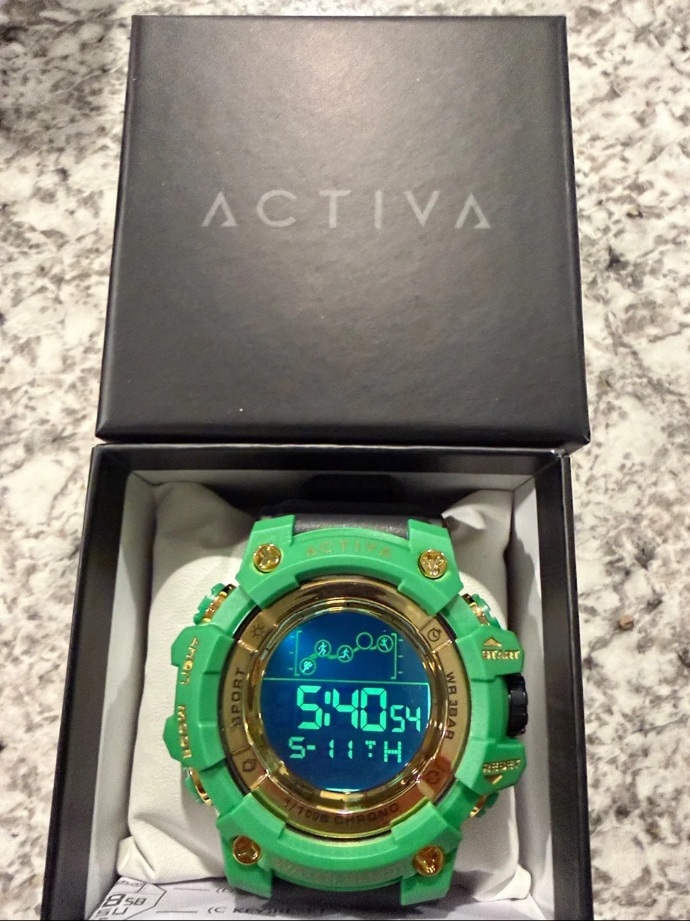 Activa X Invicta Digital Summit Unisex Watch 50mm Green ACW8082-022 New w/Box